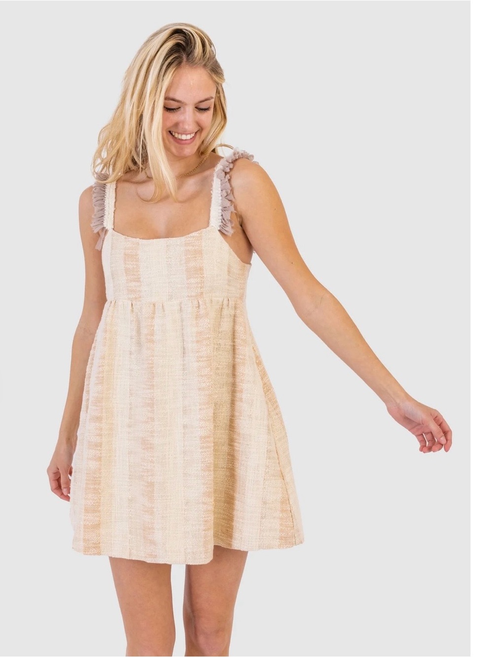 KOCH Alexis Dress in Sea Salt Shimmer 100% Cotton